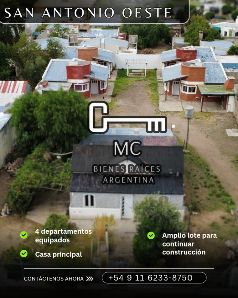 Casa con 4 departamentos San Antonio Oeste
