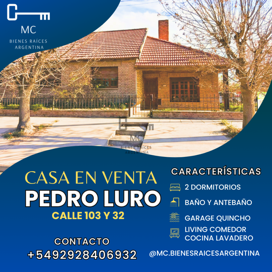 Casa en Venta Barrio Hipotecario - Pedro Luro