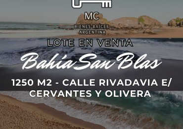Lote en Bahia San Blas